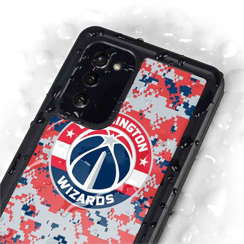 NBA Washington Wizards Camo Digi Galaxy Note20 5G Waterproof Case