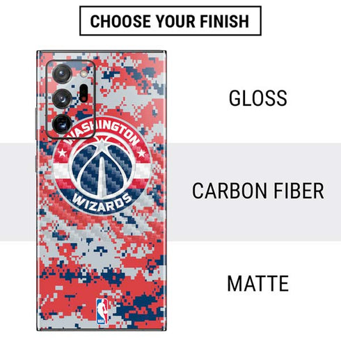 NBA Washington Wizards Camo Digi Galaxy Note20 Ultra 5G Skin