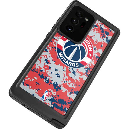 NBA Washington Wizards Camo Digi Galaxy Note20 Ultra 5G Waterproof Case