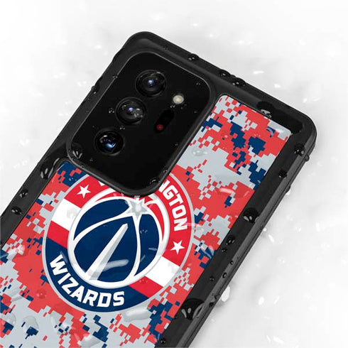 NBA Washington Wizards Camo Digi Galaxy Note20 Ultra 5G Waterproof Case