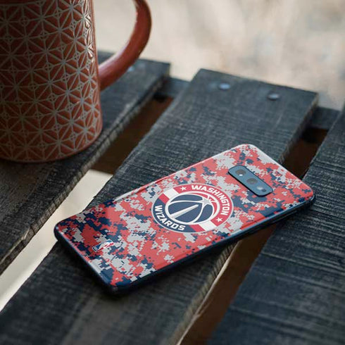 NBA Washington Wizards Camo Digi Galaxy S10e Skin