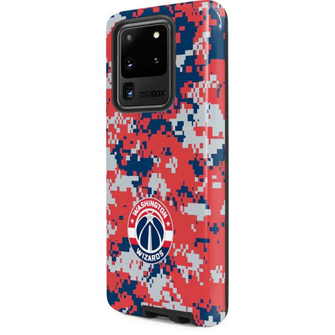 NBA Washington Wizards Camo Digi Galaxy S20 Ultra 5G Pro Case