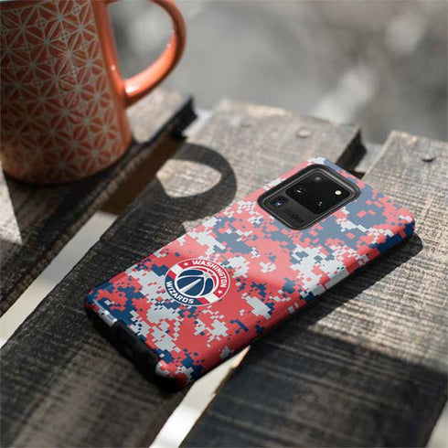 NBA Washington Wizards Camo Digi Galaxy S20 Ultra 5G Pro Case