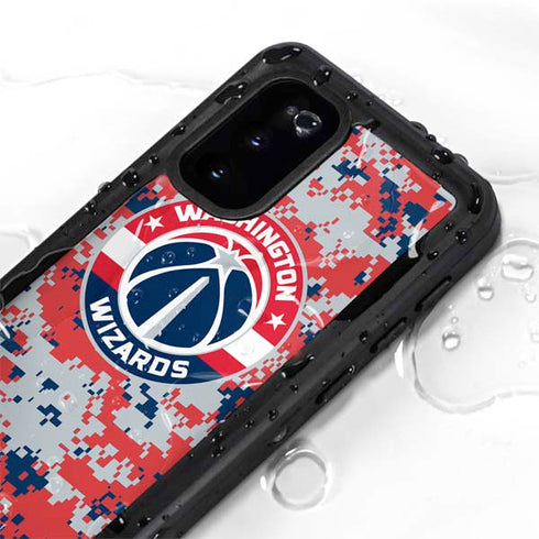 NBA Washington Wizards Camo Digi Galaxy S20 Waterproof Case