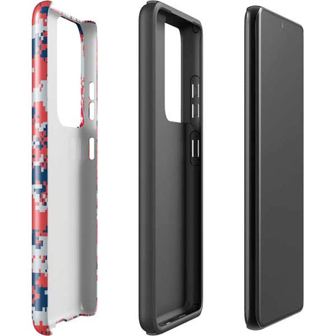 NBA Washington Wizards Camo Digi Galaxy S21 Ultra 5G Pro Case