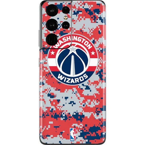 NBA Washington Wizards Camo Digi Galaxy S21 Ultra 5G Skin
