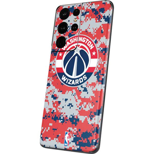 NBA Washington Wizards Camo Digi Galaxy S21 Ultra 5G Skin