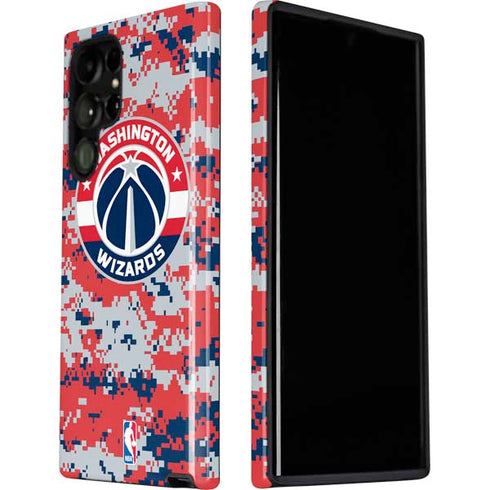 NBA Washington Wizards Camo Digi Galaxy S22 Ultra Pro Case