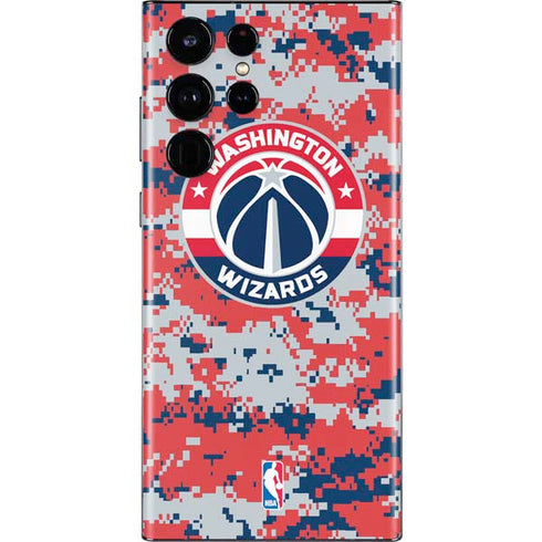 NBA Washington Wizards Camo Digi Galaxy S22 Ultra Skin
