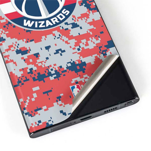 NBA Washington Wizards Camo Digi Galaxy S22 Ultra Skin
