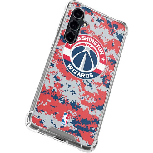 NBA Washington Wizards Camo Digi Galaxy S23 FE Clear Case