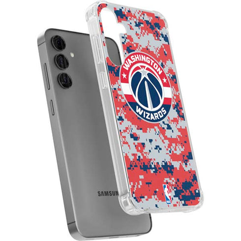 NBA Washington Wizards Camo Digi Galaxy S24 Plus Clear Case