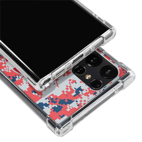 NBA Washington Wizards Camo Digi Galaxy S24 Ultra Clear Case