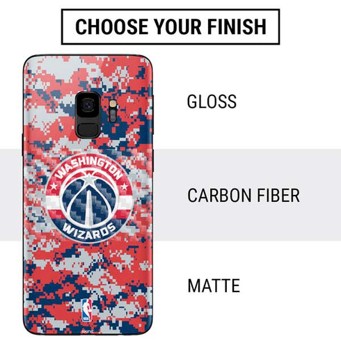 NBA Washington Wizards Camo Digi Galaxy S9 Skin