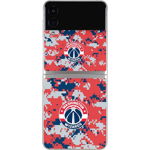 NBA Washington Wizards Camo Digi Galaxy Z Flip3 5G Skin