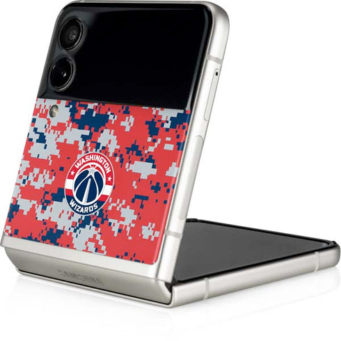 NBA Washington Wizards Camo Digi Galaxy Z Flip3 5G Skin