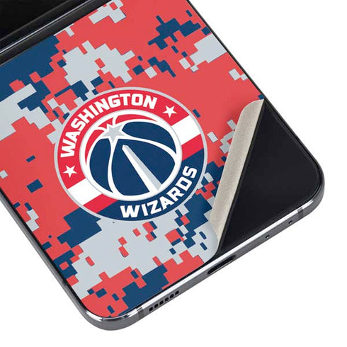 NBA Washington Wizards Camo Digi Galaxy Z Flip5 5G Skin