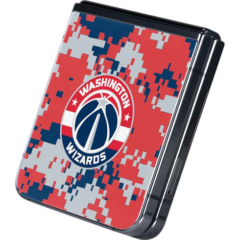 NBA Washington Wizards Camo Digi Galaxy Z Flip5 5G Skin