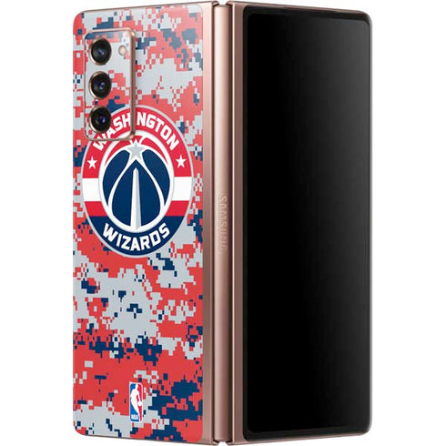NBA Washington Wizards Camo Digi Galaxy Z Fold2 5G Skin