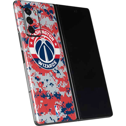 NBA Washington Wizards Camo Digi Galaxy Z Fold2 5G Skin