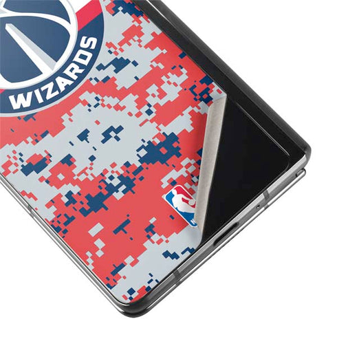 NBA Washington Wizards Camo Digi Galaxy Z Fold2 5G Skin