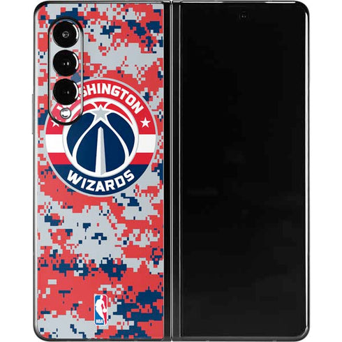 NBA Washington Wizards Camo Digi Galaxy Z Fold3 5G Skin