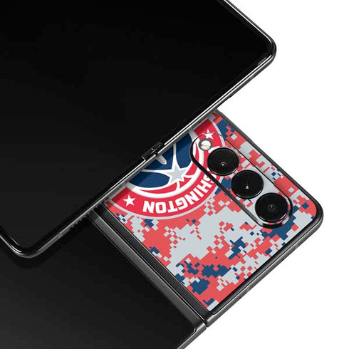 NBA Washington Wizards Camo Digi Galaxy Z Fold3 5G Skin