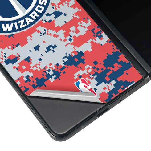 NBA Washington Wizards Camo Digi Galaxy Z Fold4 5G Skin