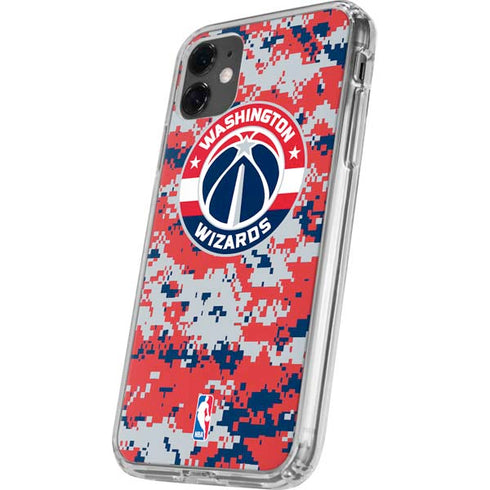 NBA Washington Wizards Camo Digi iPhone 11 Clear Case