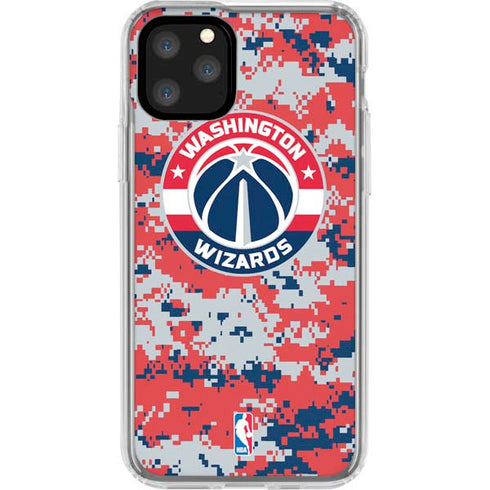 NBA Washington Wizards Camo Digi iPhone 11 Pro Clear Case
