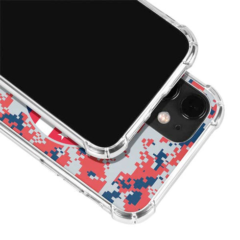 NBA Washington Wizards Camo Digi iPhone 12 Clear Case