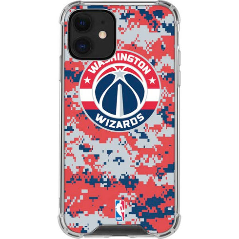 NBA Washington Wizards Camo Digi iPhone 12 Mini Clear Case