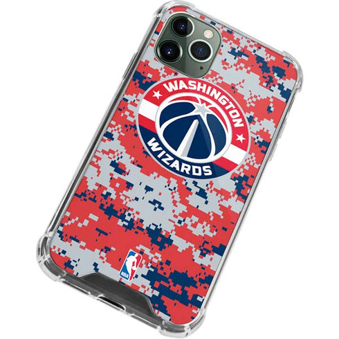 NBA Washington Wizards Camo Digi iPhone 12 Pro Clear Case
