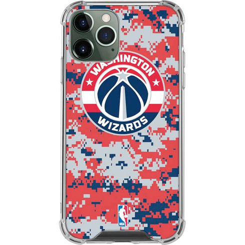 NBA Washington Wizards Camo Digi iPhone 12 Pro Max Clear Case