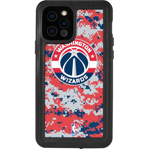 NBA Washington Wizards Camo Digi iPhone 12 Pro Waterproof Case