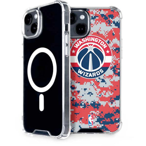 NBA Washington Wizards Camo Digi iPhone 13 MagSafe Case