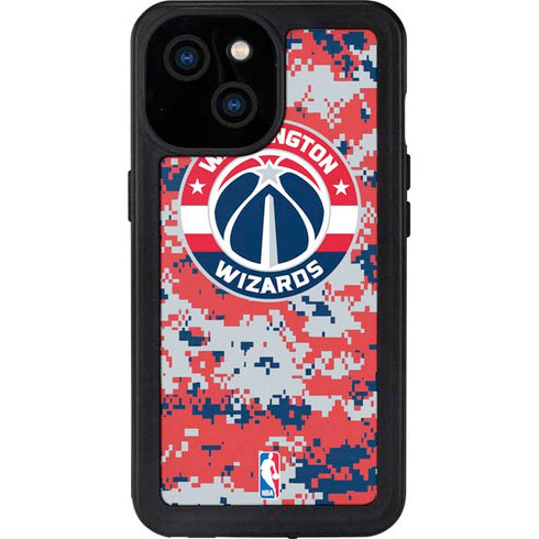 NBA Washington Wizards Camo Digi iPhone 13 Mini Waterproof Case