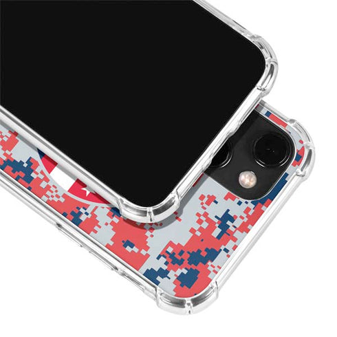 NBA Washington Wizards Camo Digi iPhone 14 Plus Clear Case