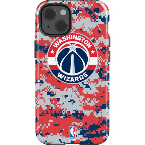 NBA Washington Wizards Camo Digi iPhone 14 Impact Case