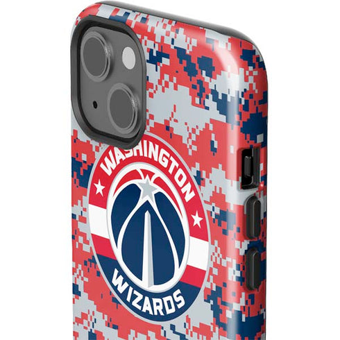 NBA Washington Wizards Camo Digi iPhone 15 Impact Case