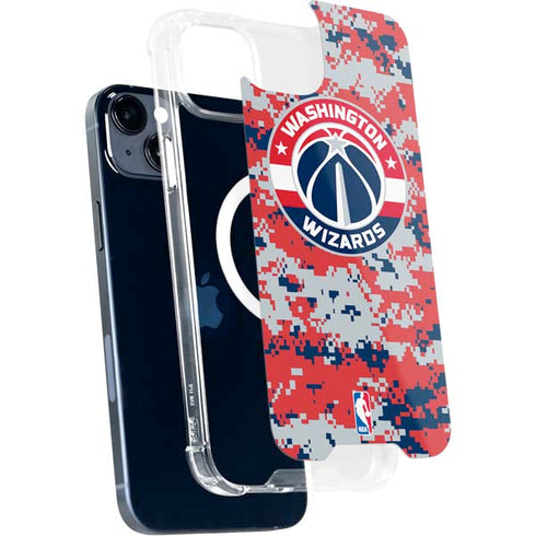 NBA Washington Wizards Camo Digi iPhone 15 Plus MagSafe Case