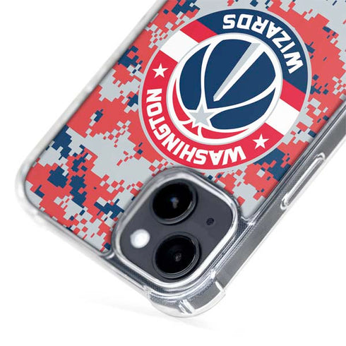 NBA Washington Wizards Camo Digi iPhone 15 Plus MagSafe Case