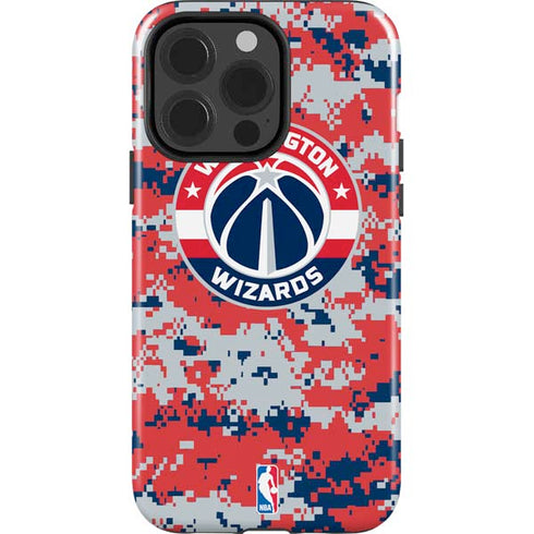 NBA Washington Wizards Camo Digi iPhone 15 Pro Impact Case