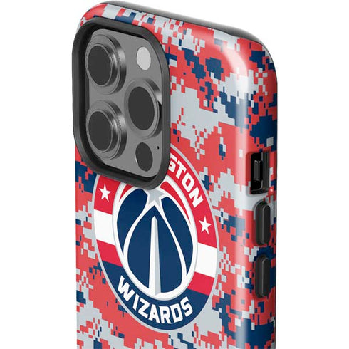 NBA Washington Wizards Camo Digi iPhone 15 Pro Impact Case