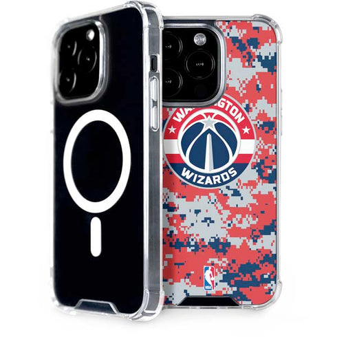 NBA Washington Wizards Camo Digi iPhone 15 Pro MagSafe Case