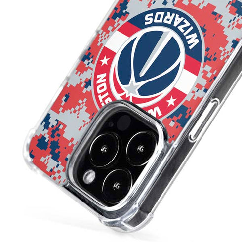 NBA Washington Wizards Camo Digi iPhone 15 Pro MagSafe Case