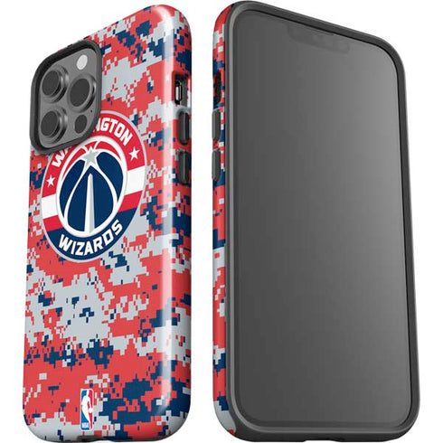 NBA Washington Wizards Camo Digi iPhone 15 Pro Max Impact Case