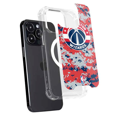 NBA Washington Wizards Camo Digi iPhone 15 Pro Max MagSafe Case