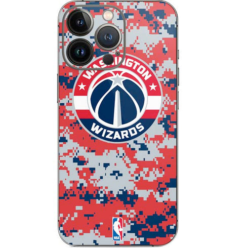 NBA Washington Wizards Camo Digi iPhone 14 Pro Skin