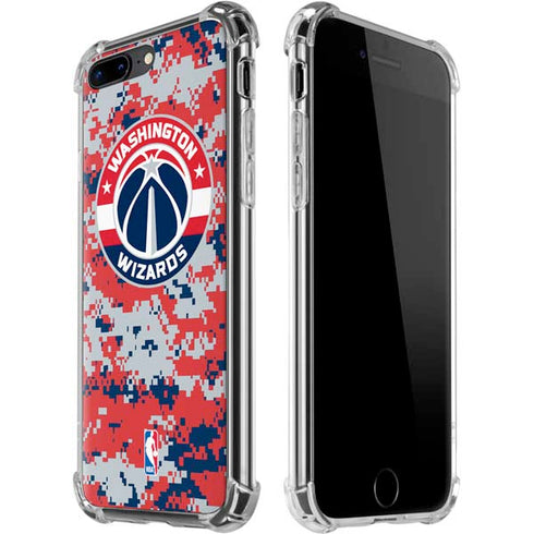 NBA Washington Wizards Camo Digi iPhone 7/8 Plus Clear Case